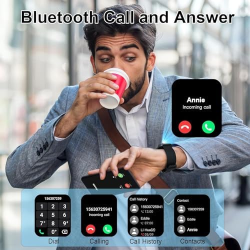 Smart Watch for Men Women (Answer/Make Call), 2025 New 1.91" HD SmartWatch, Fitness Watch with 120+ Sport Modes, IP68 Waterproof, Heart Rate/Sleep Monitor, Pedometer, Activity Tracker for Android iOS - Image 2