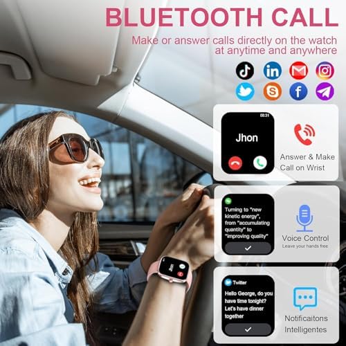 Smart Watch for Men Women (Answer/Make Call), 2025 New 1.91" HD SmartWatch, Fitness Watch with 120+ Sport Modes, IP68 Waterproof, Heart Rate/Sleep Monitor, Pedometer, Activity Tracker for Android iOS - Image 3
