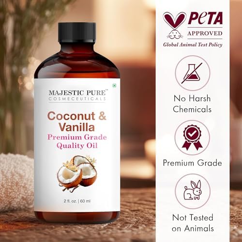 Majestic Pure Coconut Vanilla Essential Oil for Diffuser - 2 Fl Oz - Image 3
