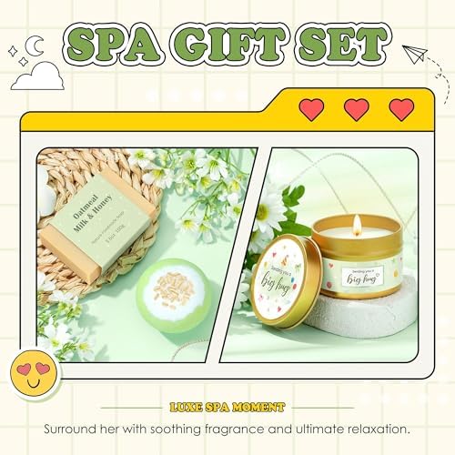 Gift Baskets for Women Unique Birthday Gifts for Women self care cheer up gifts set pick me up gift box for Woman teen girls best friend Sister Ladies Friendship Her - Inspirational Green Present - Image 4