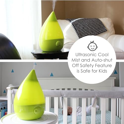 Crane Ultrasonic Cool Mist Humidifier for Bedroom, Baby Nursery, Kids Room, Plants, or Office, Large 1 Gallon Tank, Filter Optional, Green - Image 5
