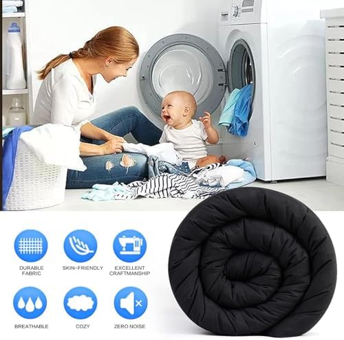 MAPLE DOWN Soft Oversized Super King Size Comforter Duvet Insert-Down Alternative Comforter with Corner Tabs-Lightweight Fluffy Breathable Machine Washable (Black, 128“x120“) - Image 6