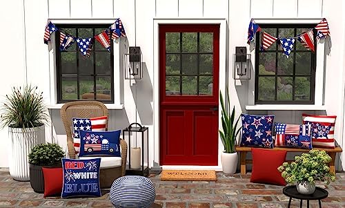 Pillow Perfect Pompeii Solid Indoor/Outdoor Throw Pillow Plush Fill, Weather and Fade Resistant, Throw - 18.5" x 18.5", Red, 2 Count - Image 4