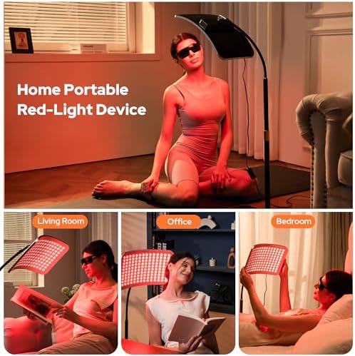 Red Light Therapy for Face and Body, 25W Infrared Red Light Panel - Image 4