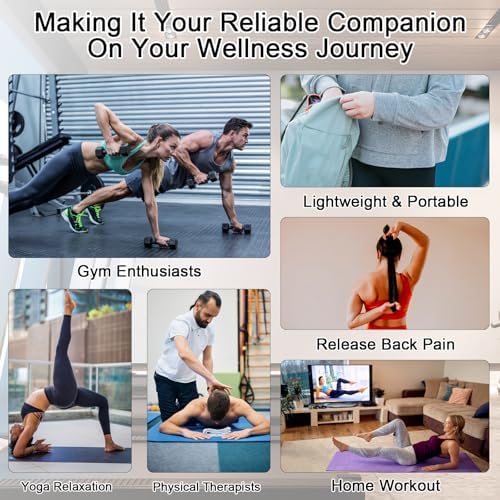 iGreely Portable Massage Roller Stick the Ultimate Muscle Roller 17 Inches Recommended By Physical Therapists Promotes Recovery Fast Relief for Cramps Soreness Tight Muscles-White - Image 5