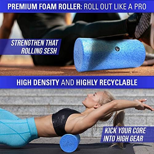 Sensu 9-in-1 Foam Roller Set – Muscle Recovery Set Includes 3 Resistance Bands, Massage Roller Stick, Peanut Ball, Lacrosse Ball, and Spikey Ball - Massage Tools for Deep Tissue & Myofascial Relief - Image 4
