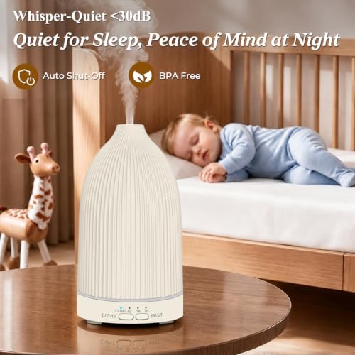 URPOWER 150mL Essential Oil Diffuser Ultrasonic Cool Mist Humidifier - Image 4