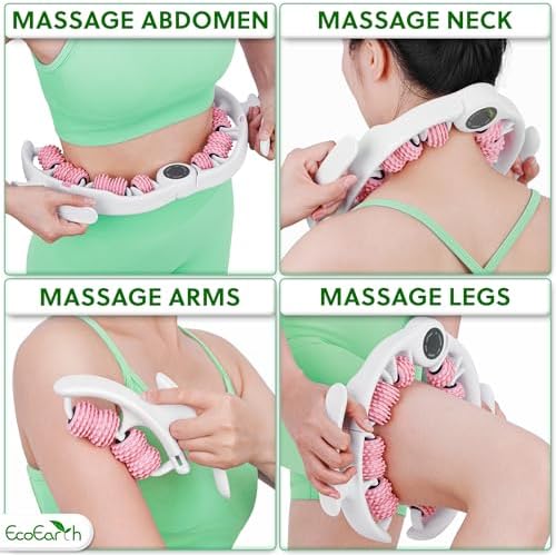 EcoEarth Cellulite Massage Roller - Handheld Fascia Massager with Detachable Handles - Anti Cellulite Tool for Legs, Thighs, Buttocks & Belly - Deep Tissue Muscle Roller for Lymphatic Drainage - Image 3