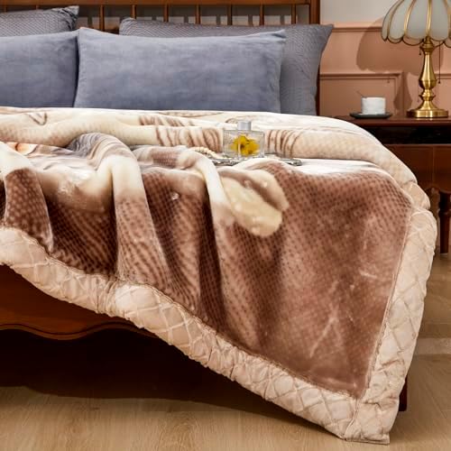 LGYKUMEG 6.6Lb Korean Mink Blanket Full Size 71×87 inch,2 Ply Mink Blanket for Sofas and Beds on Cold Nights (180×220cm3kg). - Image 2
