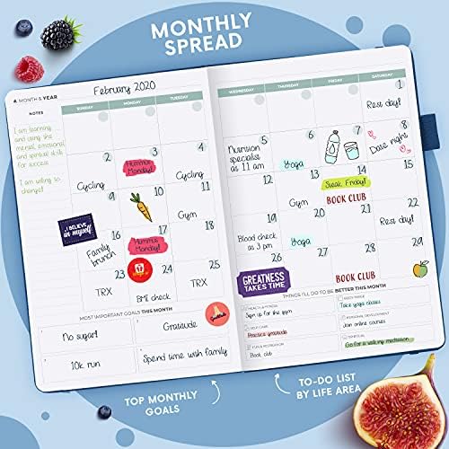 Clever Fox Wellness Planner & Food Journal for Weight Loss, A5 Mystic Blue - Image 5