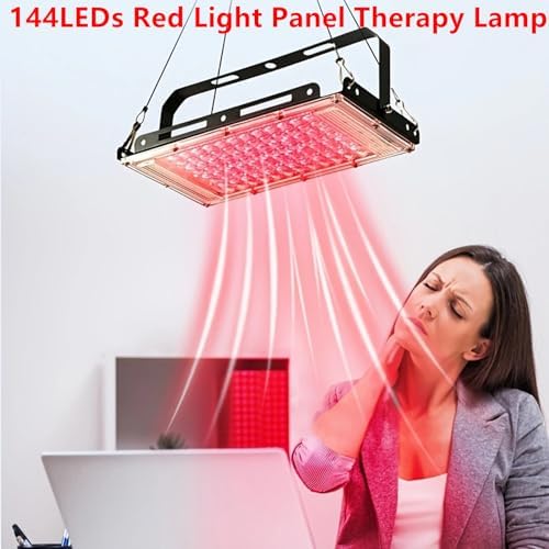 100W Red Light Therapy for Body, Face, Elite Grade LED Red Infrared Light Panel with Near-Infrared Light 660nm with 144 Beads, High Power Red Light Therapy Device at Home Ideal for Gifts (IP66) - Image 2
