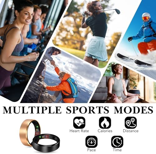 Smart Ring 2.0 for Men Women, Sleep & Fitness Tracker, Gold 8 - Image 3