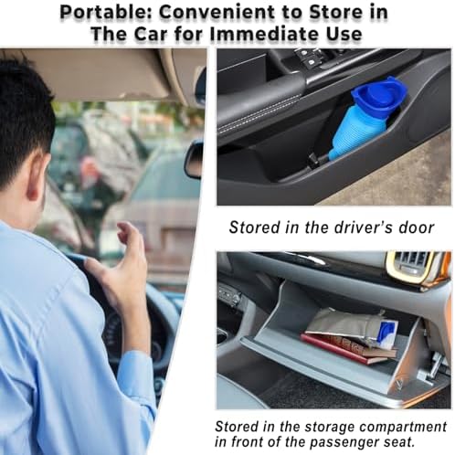 Portable Urinal, Portable Car Urinal for Men and Women, 750ml, Leakproof - Image 6