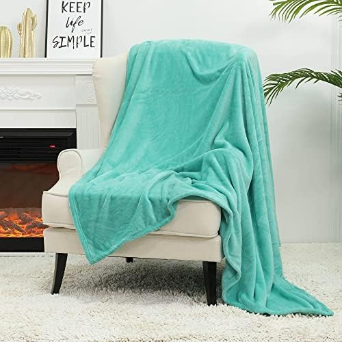 NANPIPER Fleece Blankets Super Soft Flannel Fuzzy Blanket for Bed Couch Luxury Cozy Plush Microfiber Blanket-Twin Size Lake Blue - Image 4