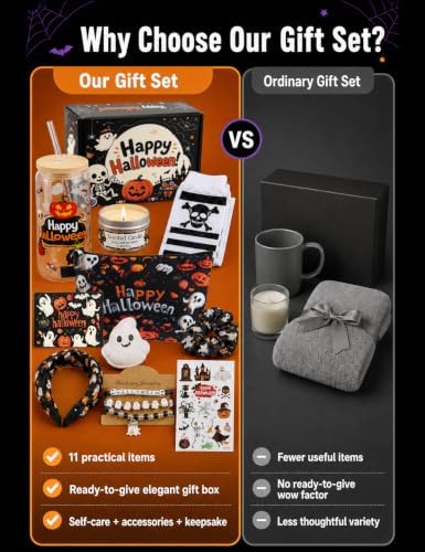 11 Pcs Halloween Boo Basket Stuffer for Women, Build a Boo Basket Kit - Image 6