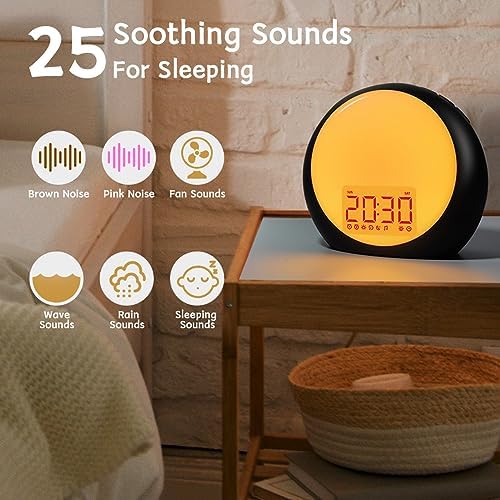 iDealSleep Sunrise Wake Up Light Alarm Clock White Noise Sound Machine - Image 3