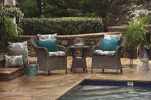 Pillow Perfect Forsyth Solid Indoor/Outdoor Lumbar Pillow Plush Fill, Weather and Fade Resistant, Lumbar - 11.5" x 18.5", Brown, 2 Count - Image 5