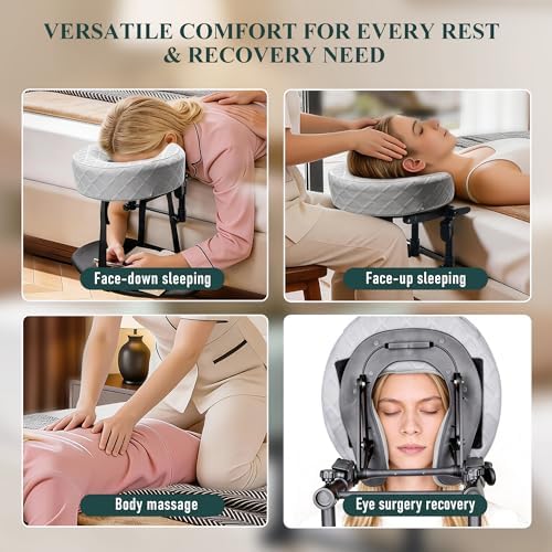 Massage Headrest for Bed, Face Down Massage Pillow & Face Cradle - Image 4