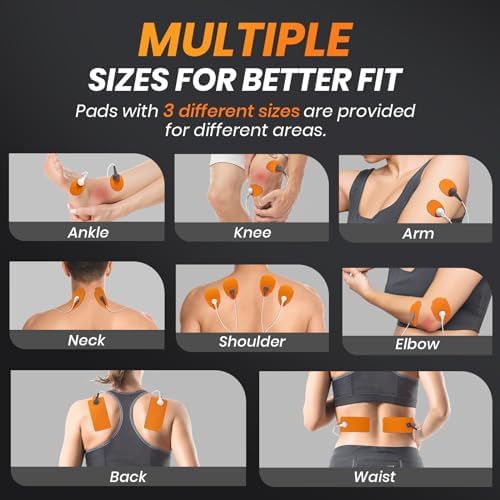 AVCOO TENS Unit Pads Combination Set 20 Pcs, Latex-Free, 50 Times of Use - Image 4