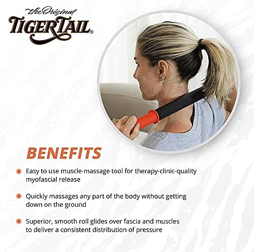 Tiger Tail Bundle: 22in Portable Massage Stick Portable Roller + Happy Muscles Book - Image 4
