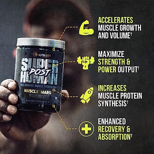 Alpha Lion Superhuman Post Workout Powder, Muscle Builder Drink, Creatine Monohydrate + More for Lean Muscle Growth, Strength & Volume, Supplement for Women & Men (25 Servings, Muscle Marg) - Image 2