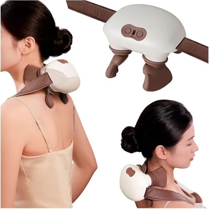 Bionic Heated Massager, Green, Portable Shiatsu Neck and Back - Image 5