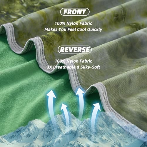 inhand Cooling Blanket King Size for Hot Sleepers (90"x108", Dark Green) - Image 4
