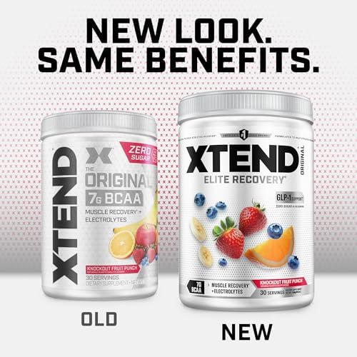 Xtend Original BCAA Powder with Zero Sugar, Knockout Fruit Punch, 30 Serv - Image 3
