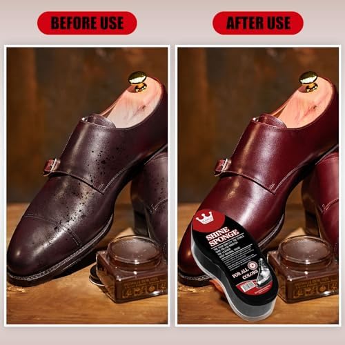 Loopeer 12Pcs Shoe Shine Sponge, Instant Leather Care - Image 6