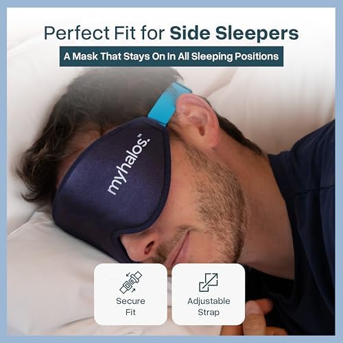MyHalos® Sleep Mask for Men and Women, 3D Blackout Eye Masks for Sleep - Image 6