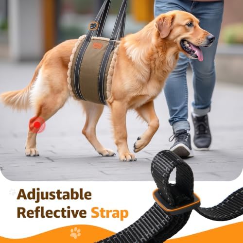 Adjustable Dog Sling for Medium Dogs Soft Post-ACL Surgery Mobility Aid - Image 6