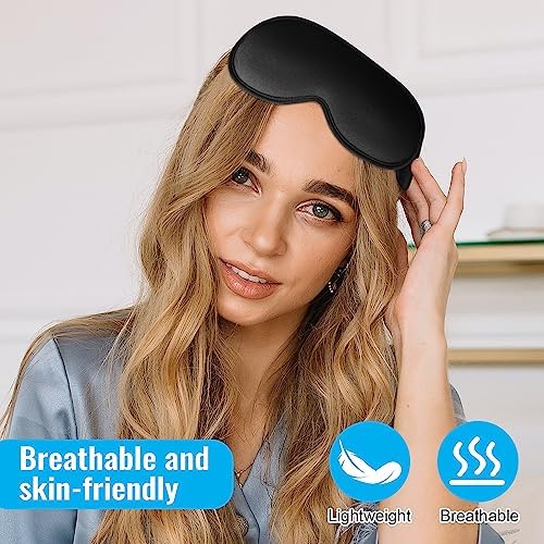 Sleep Mask for Lash Extensions, 3D Contoured Weighted Eye Cover - Image 7