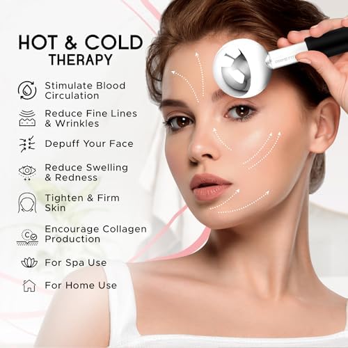 Ice Globes for Facials | Unbreakable Steel Cooling Roller | Cryo Sticks for Face | Massager for Face Neck & Eyes | Skin Care for Dark Circles, Puffiness, Wrinkles, Collagen Production (Black) - Image 4