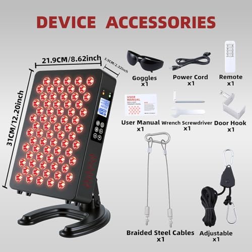 Red Light Therapy for Body Face,630/660nm Red & 810/850nm - Image 4