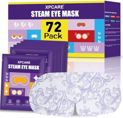 XPCARE 72 Pack Steam Eye Mask Disposable for Dry Eyes Cornea Care-Lavender by XPCARE