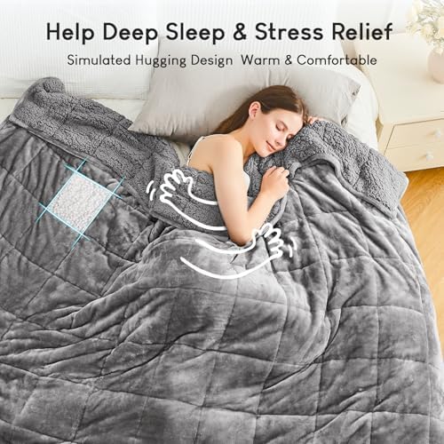 Cottonblue Weighted Blanket 20 lbs Queen Size for Adults 60x80 inches Soft - Image 2