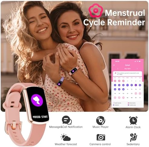 Health Fitness Tracker with 24/7 Heart Rate, Smart Watch with Blood Pressure and Blood Oxy-gen Monitor, Bulit-in 120+ Sport Mode, Sleep Tracking Waterproof Activity Tracker for Women Men - Image 6