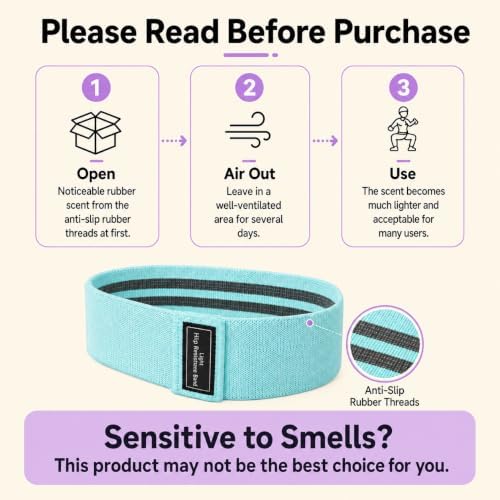 Resistance Bands, Fabric Workout Bands for Women & Men, Cloth Booty Resistance Loop Bands, Thick Squat Bands for Home Fitness, Gym, Yoga, Pilates for Butt Legs Thigh Hip Glute - Image 2