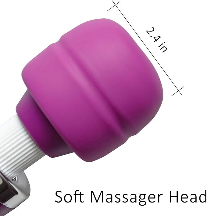 CHARMING 10 Speeds Wired Powerful Handheld Massager with Strong Vibrations, Personal Therapy Massager for Sports Recovery, Muscle Aches, Body Pain (Purple) - Image 5