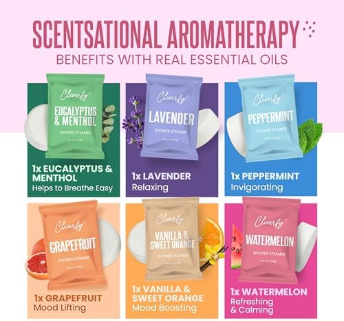 Cleverfy Shower Steamers Aromatherapy Gifts for Teen Girls, 6 Tablets - Image 5