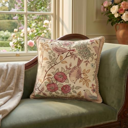 patdrea Vintage Velvet Throw Pillow Cover,Set of 2,22"x22"-Kulom A - Image 2