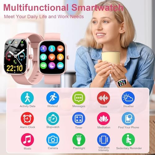 Smart Watch for Women Men(Answer/Make Call), 2026 New 1.91" HD SmartWatch, Fitness Watch with 120+ Sport Modes, IP68 Waterproof, Pedometer, Heart Rate/Sleep Monitor, Activity Tracker for Android iOS - Image 6
