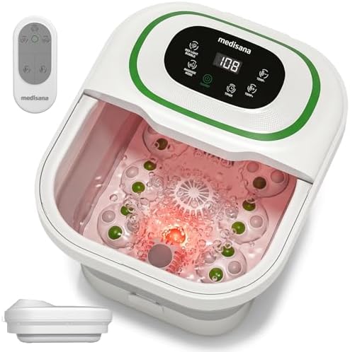 Medisana Collapsible Foot Spa Bath with Motorized Roller & Temp Control by medisanaUSA
