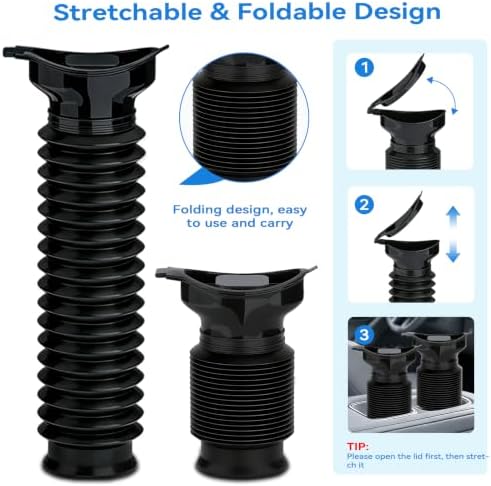 Pee Bottles for Men, Adjustable Emergency Urinal 2PCS Portable Toilet 750ml - Image 5