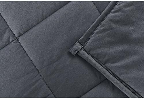 RelaxBlanket Kids Weighted Blanket | 40''x60'',10lbs | for Child Between 90-130 lbs | Premium Cotton Material with Glass Beads | Dark Grey - Image 3