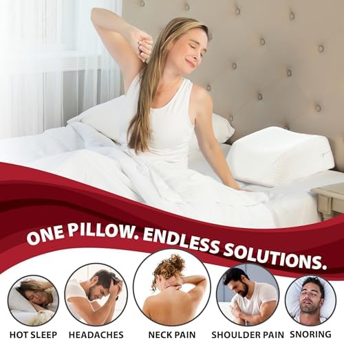 Therapeutica Travel Pillow, Firm Orthopedic Support, Average - Image 2
