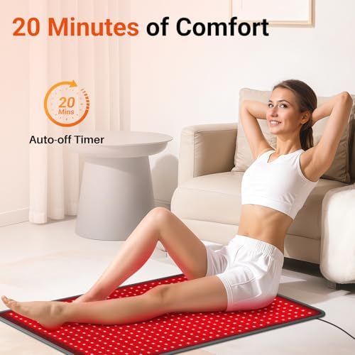 Comfytemp Red Light Therapy Pad for Body, 41.5'' x 26'', 660nm & 850nm - Image 5