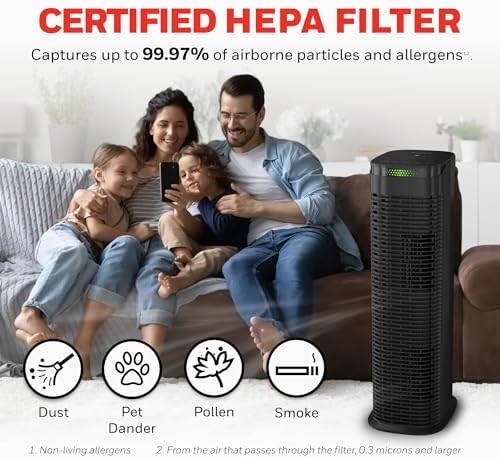 Honeywell HEPA Air Purifier for Home, 990 Ft² Rooms in 1 Hour, HPA180 - Image 4