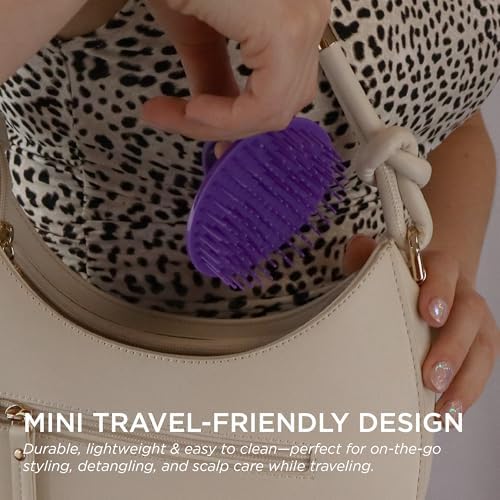 Denman Detangle Hair Brush for Curly Hair & Scalp Massager D6 - Hair Straightening Brush - Image 6
