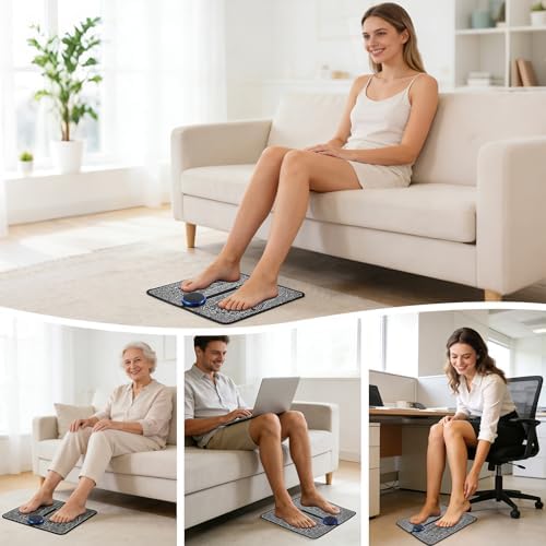 EMS Foot Massage for Muscle Relaxation, Transcutaneous Electronic Nerve Stimulator, LCD Display Screen, Adjustable 10 Modes & 19 Gears - Image 4